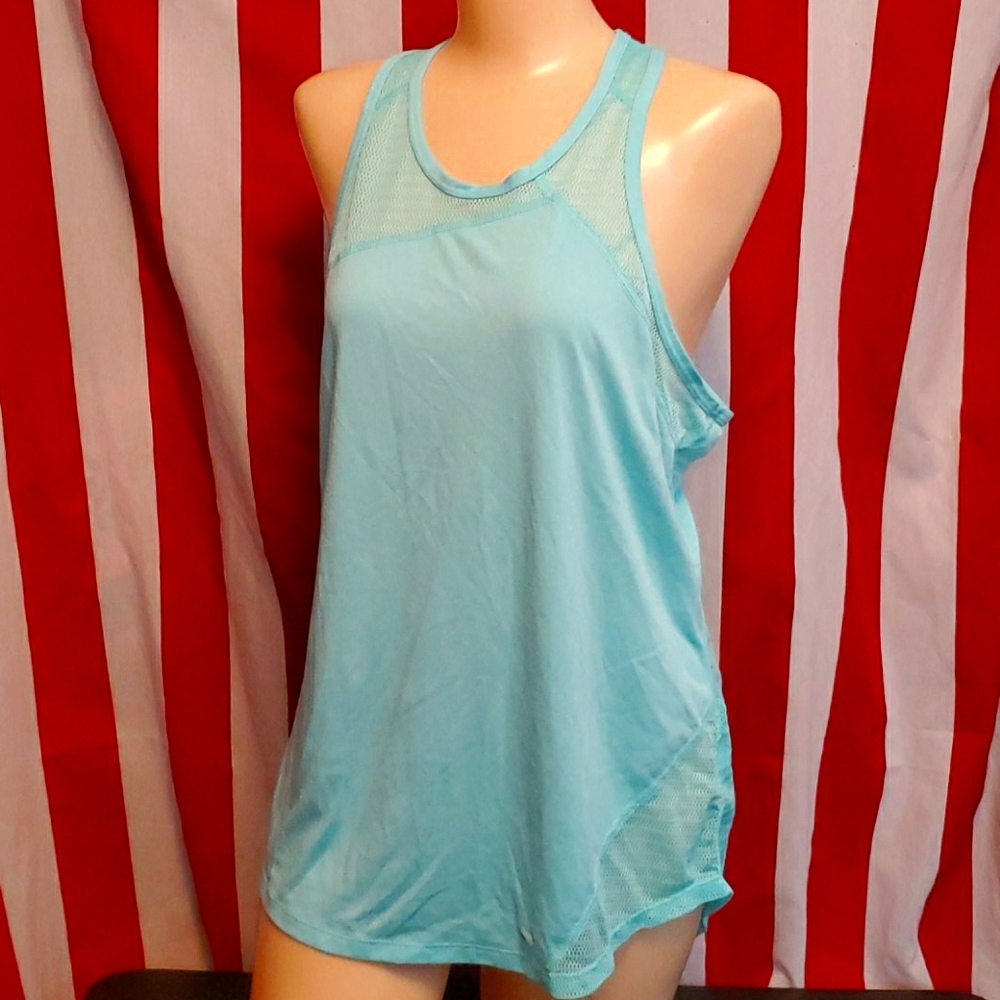 Ladies XL Nike Drifit Loosefit Tank Aqua Blue